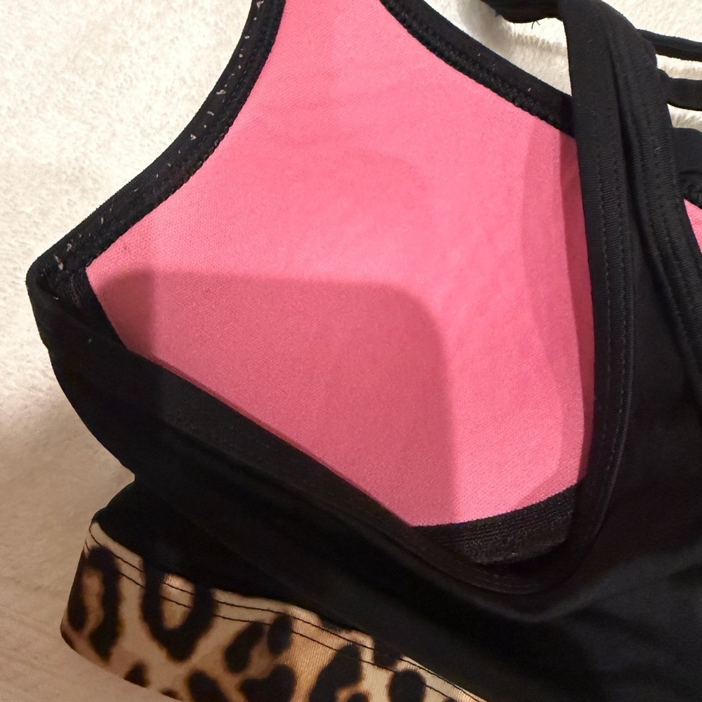 Victoria's Secret PINK brand Ultimate Push-Up Polka Dot Racerback Zip Bra XSmall - Picture 8 of 9